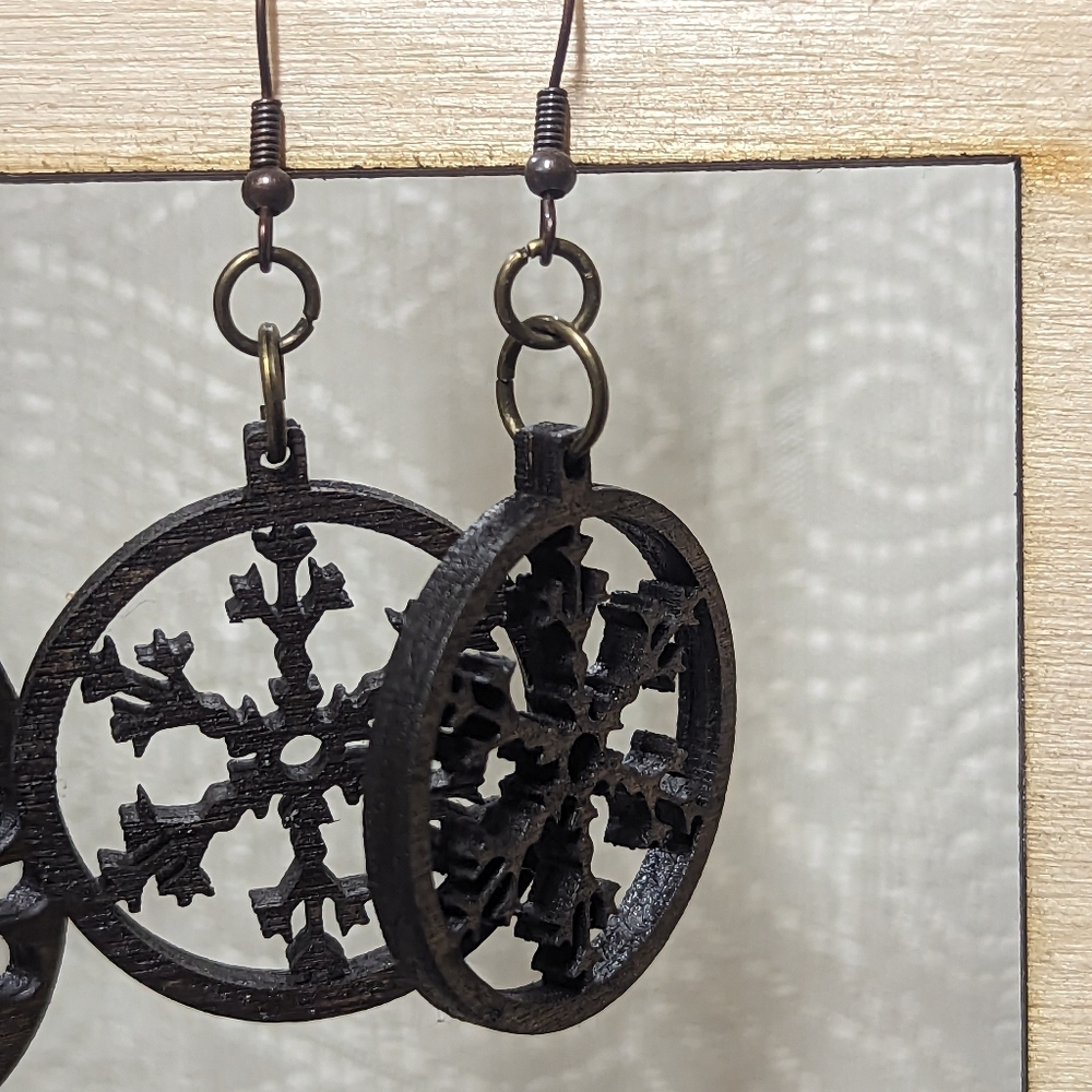 Wooden earrings